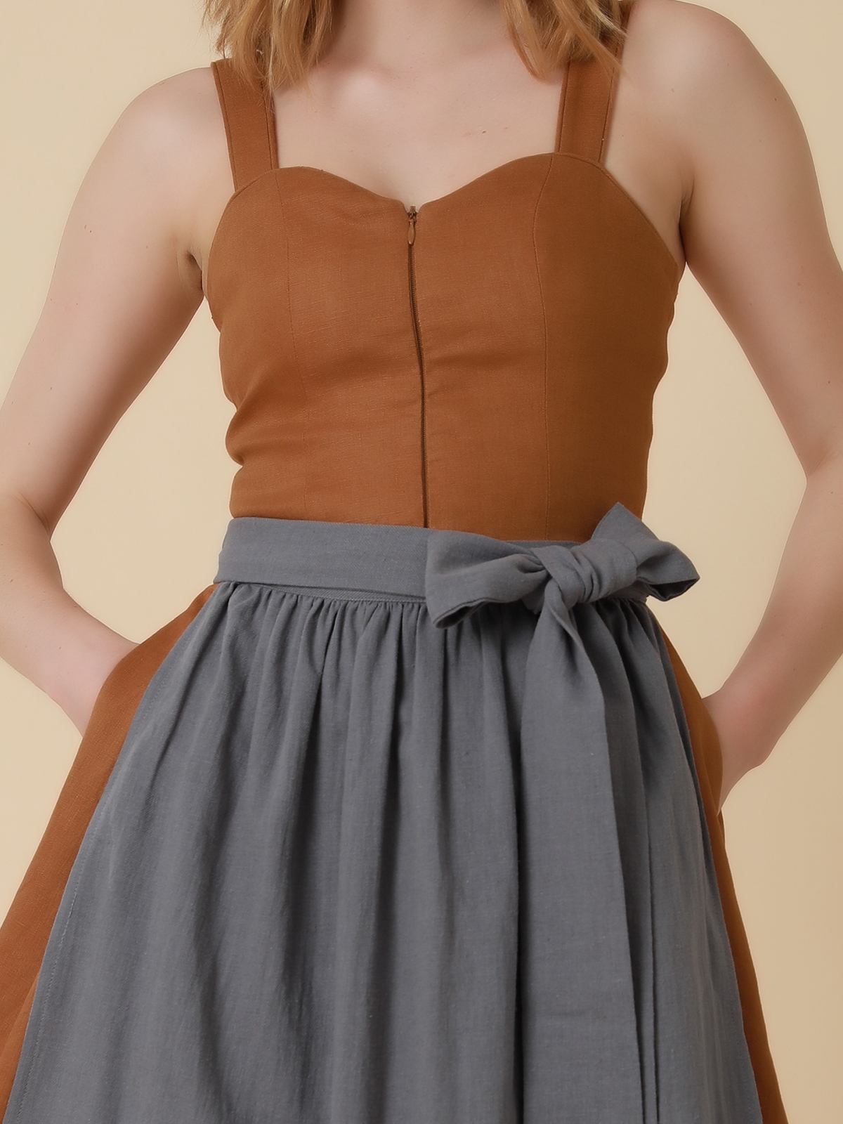 Dirndl-Bluse in Gelb