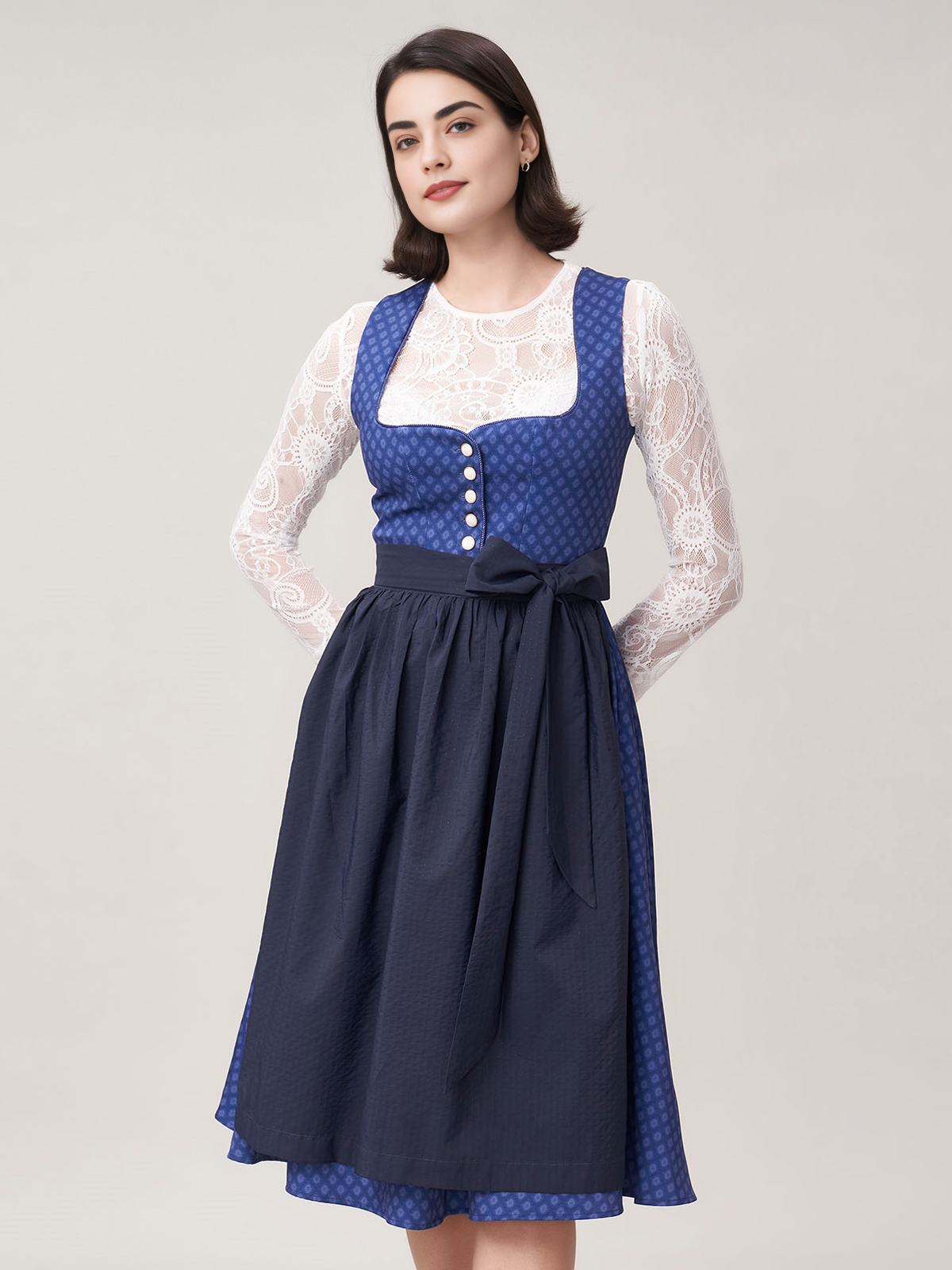 Dirndl Gelb Samt