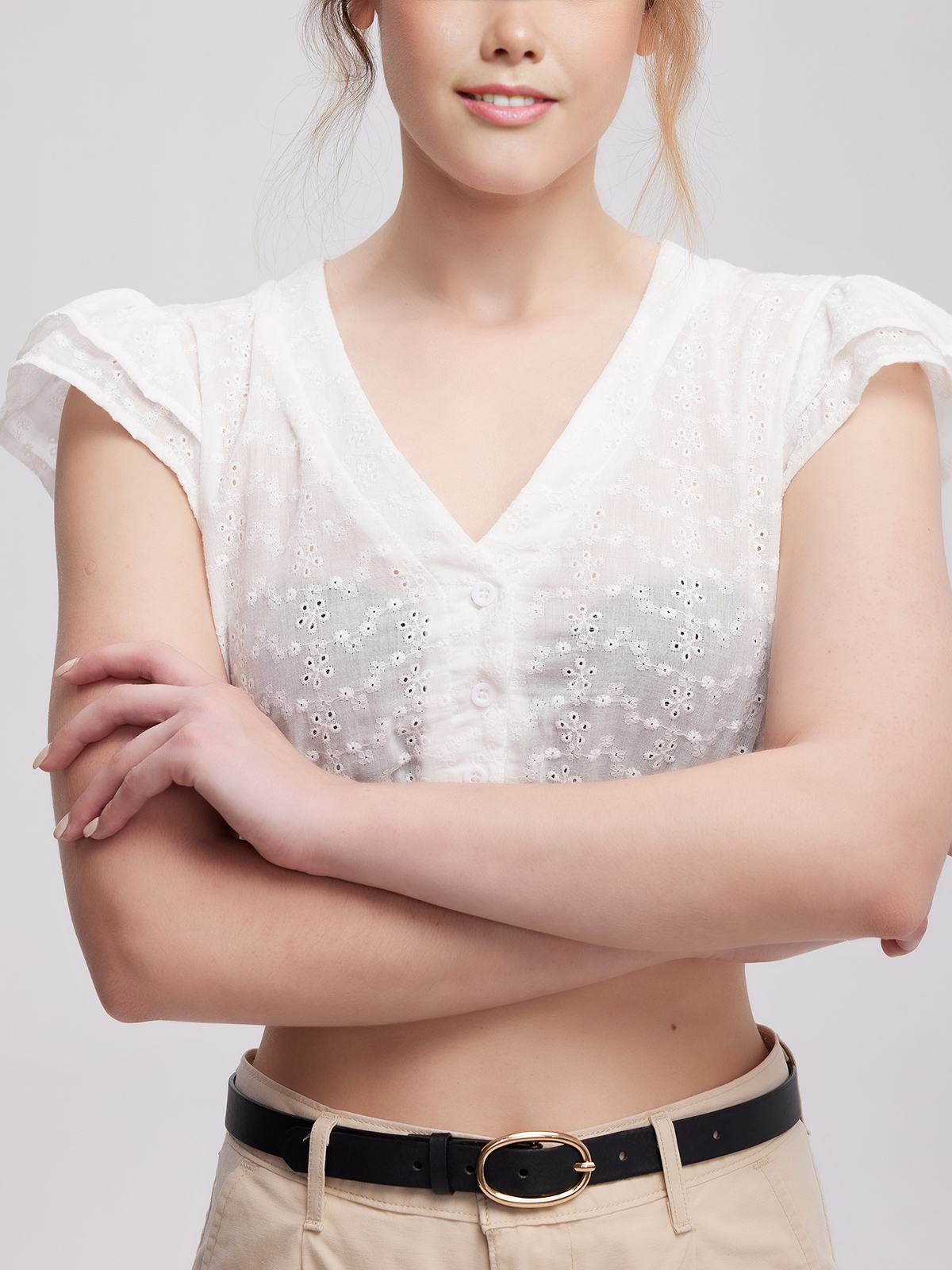 Modernes Dirndl in Weiß